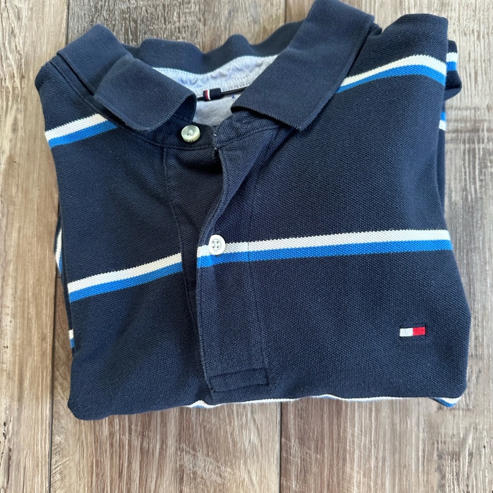 Tommy Hilfiger Polo with Blue and White Accents